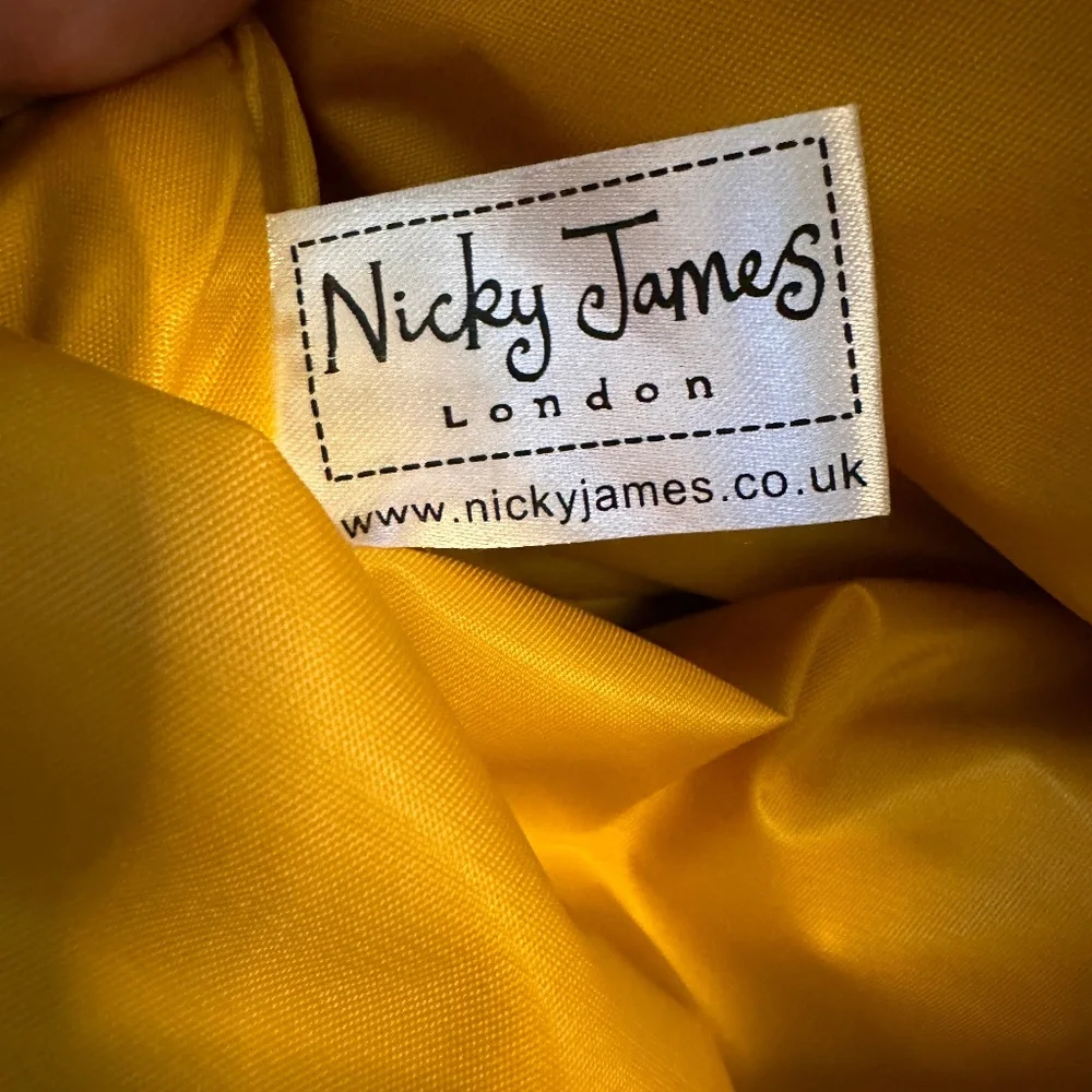 Nicky James EUC Elephant print backpack top handle purse - Picture 10 of 16